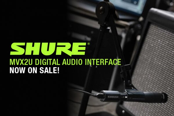 Get $20 off the Shure MVX2U Digital Audio Interface